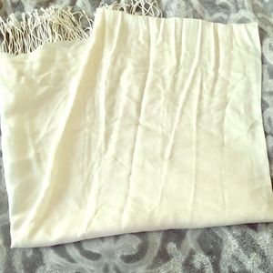 100% cream pashmina